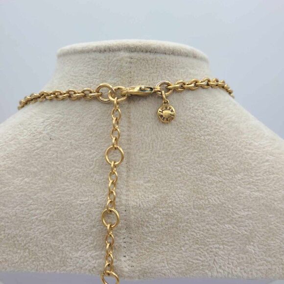 J Crew Shades of Blue Crystal Statement Necklace and Earrings. - Picture 3 of 11